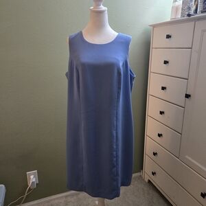 💚 2/$12 or 3/$16  Jessica London Classic Blue Midi Dress